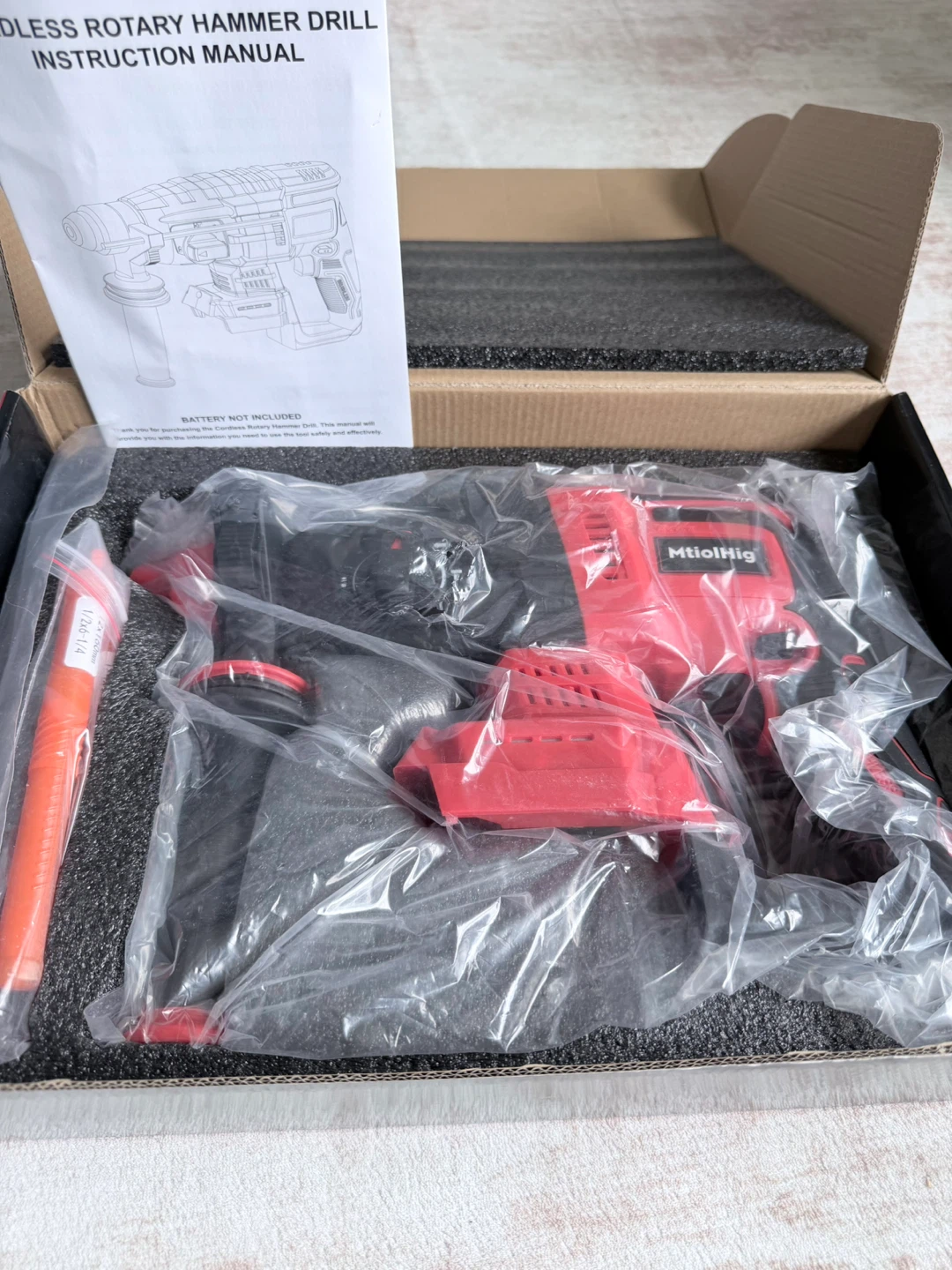MtoilHig Cordless Rotary Hammer Drill - Brushless - photo 2