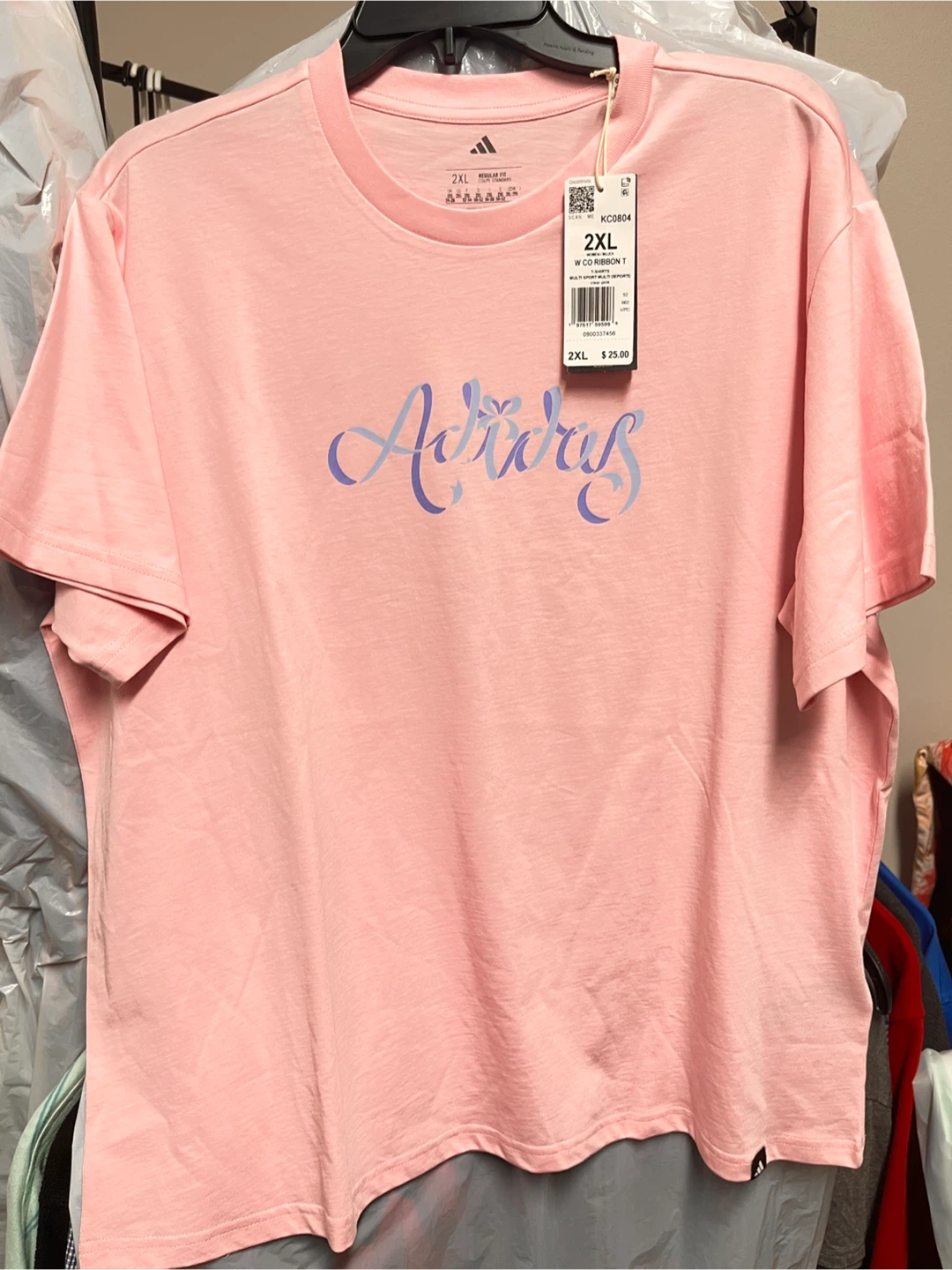 Adidas Pink Graphic T-Shirt