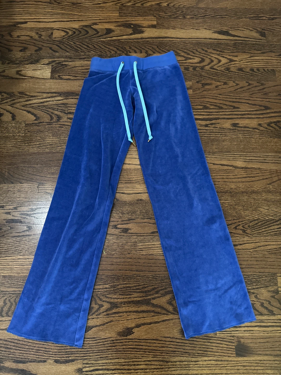 Babble & Goose Blue Velour Star Joggers Size 1 - photo 2