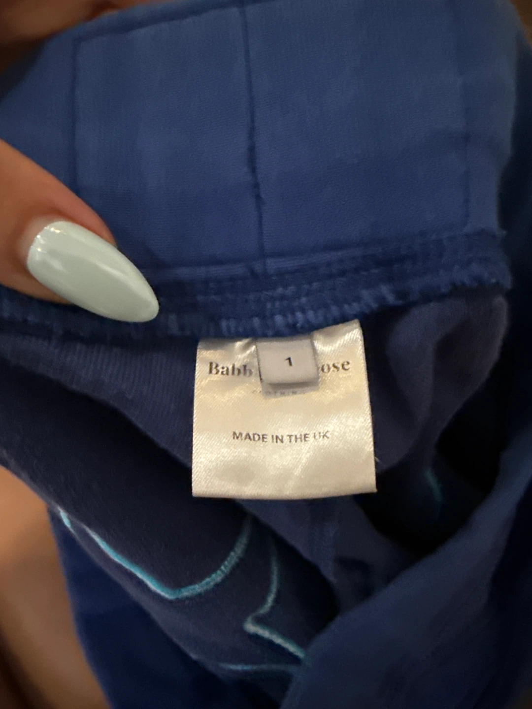 Babble & Goose Blue Velour Star Joggers Size 1 - photo 4
