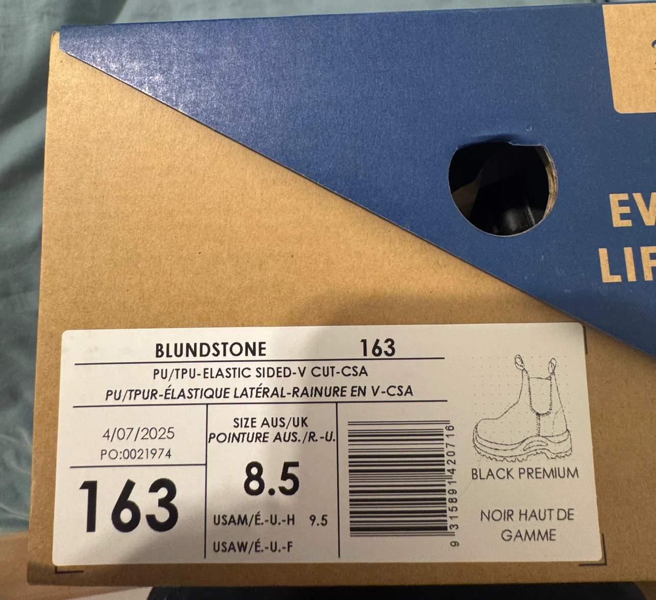 Blundstone 163 Black Premium Chelsea Boots Size 8.5 - photo 3