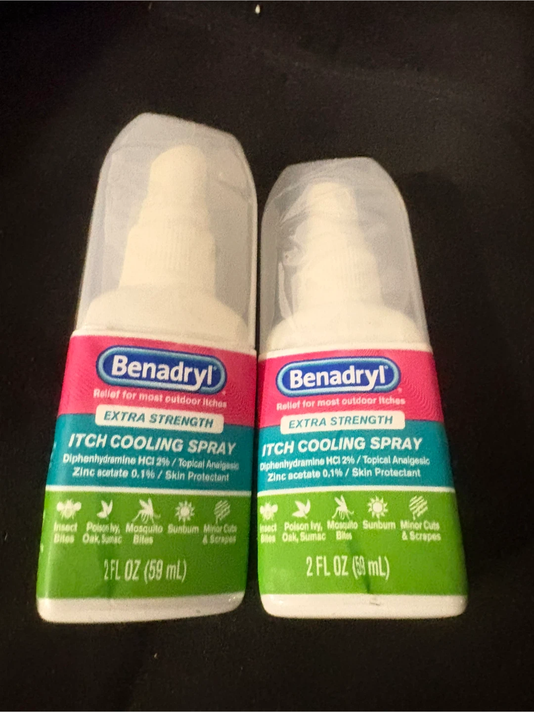 Benadryl Extra Strength Itch Cooling Spray (2 x 2 Fl Oz)