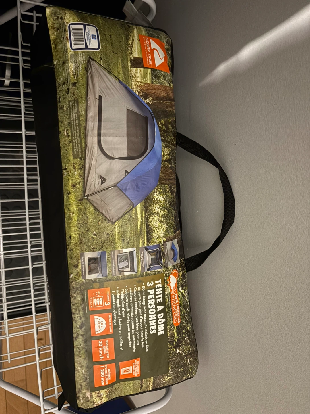 Used Once Ozark Trail 3-Person Dome Tent