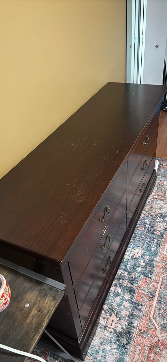 Dark Cherry 6-Drawer Dresser - photo 2