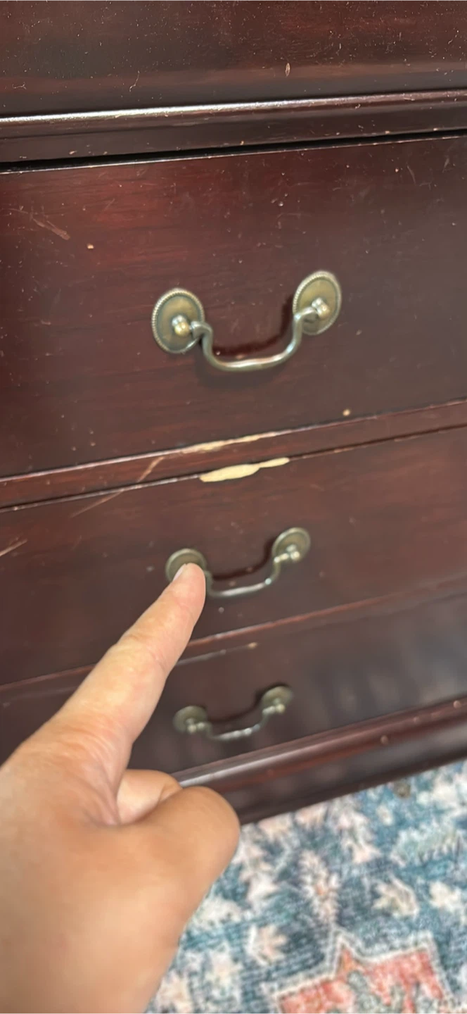 Dark Cherry 6-Drawer Dresser - photo 4
