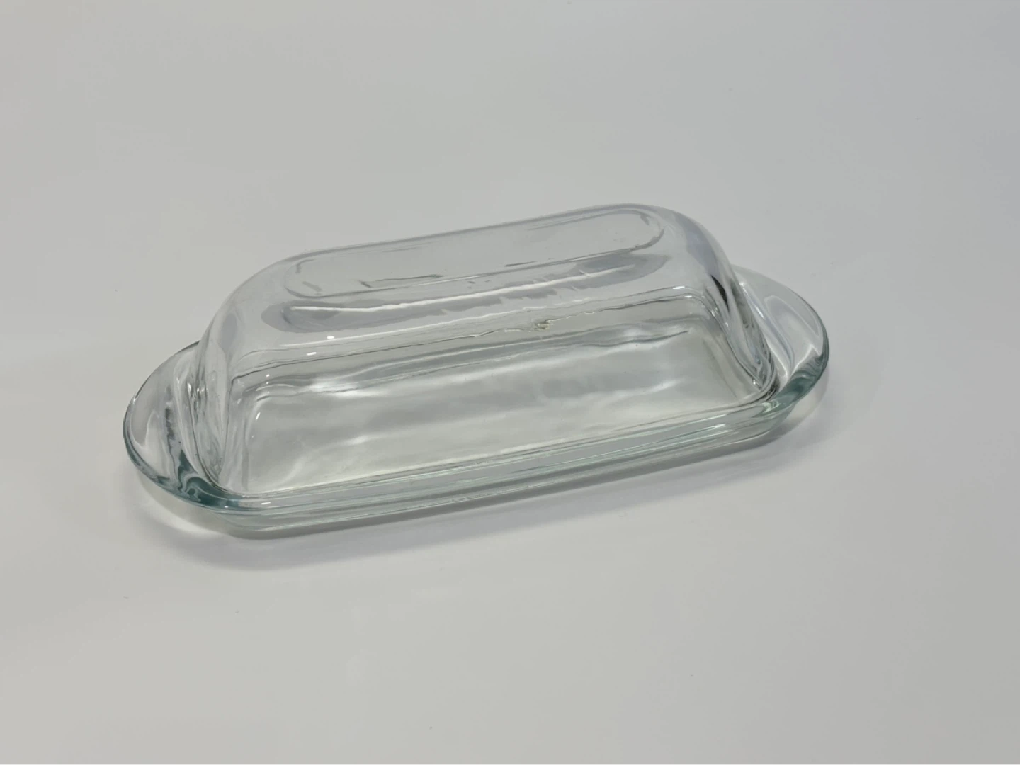Glass Butter Dish with Lid
