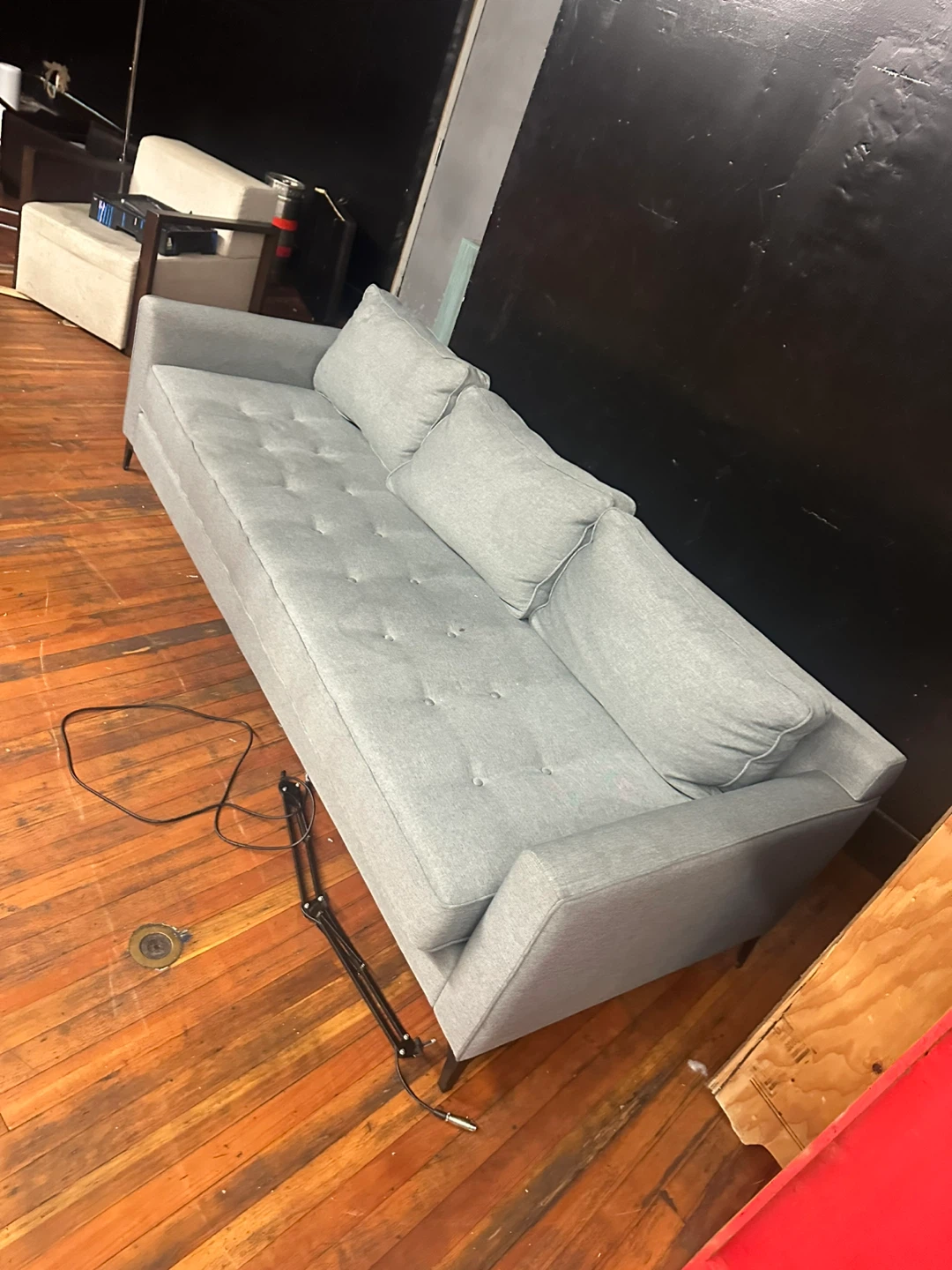 Grey Tufted Sofa