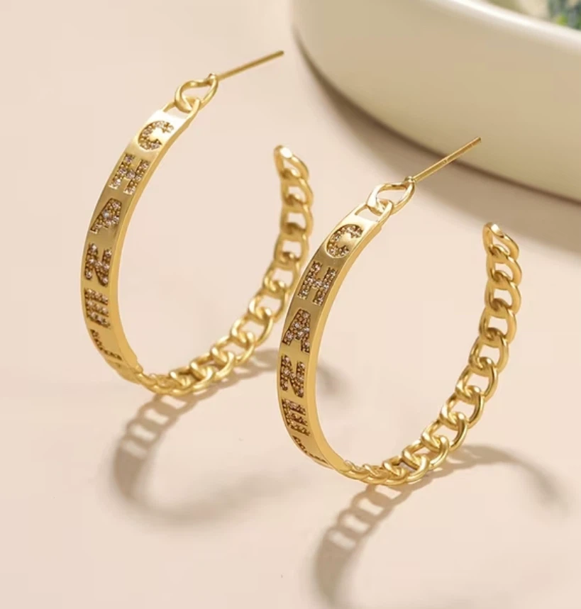 18k gold plated Chanel earrings $27 - photo 2