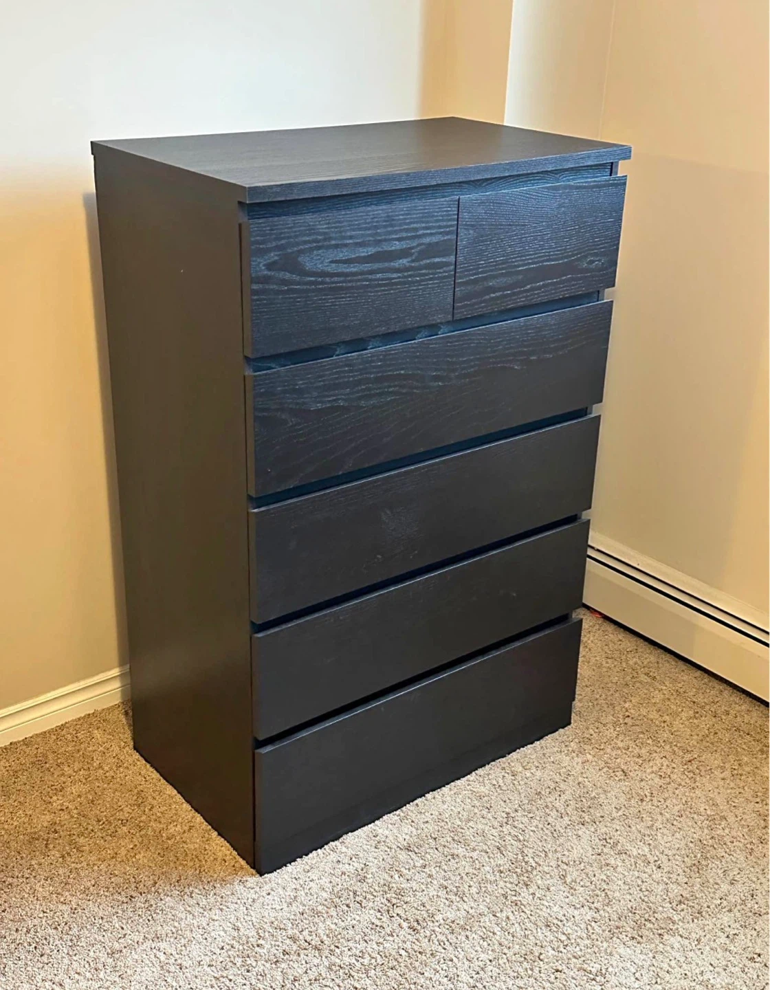 IKEA MALM Tall dresser in black brown