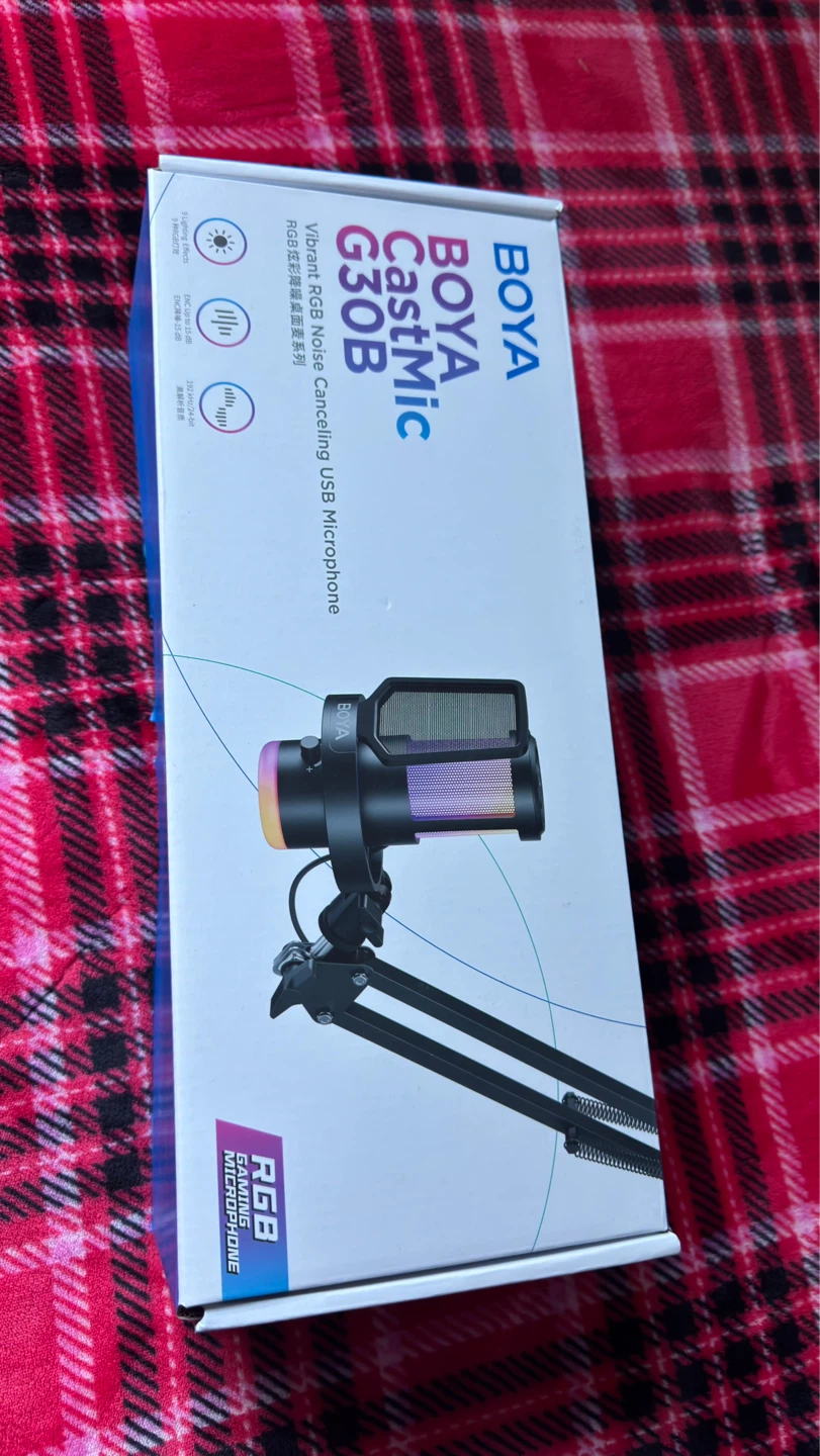 BOYA BY-G30B CastMic RGB Noise Cancelling USB Microphone