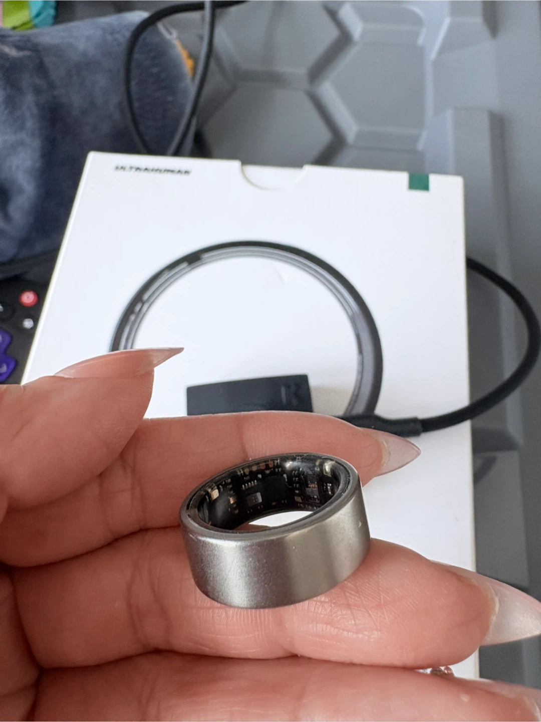 ULTRAHUMAN AIR Ring - Size 06 Raw Titanium - photo 4