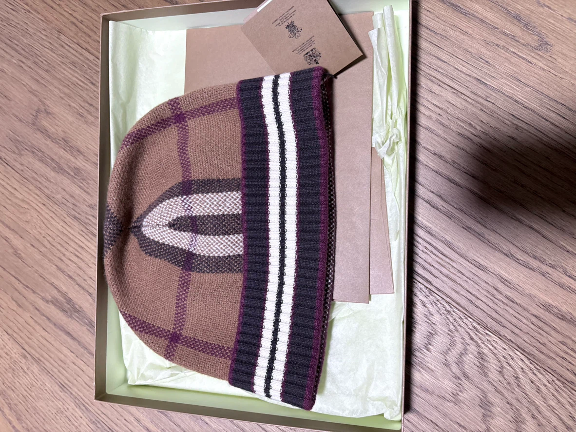 Burberry Plaid Beanie
