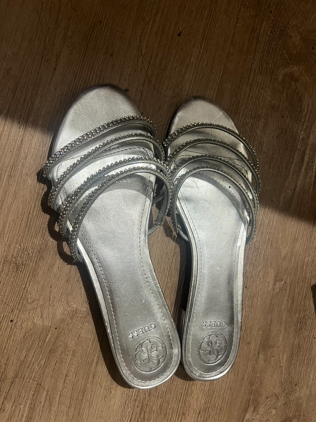 Guess Embellished Slide Sandals - photo 2