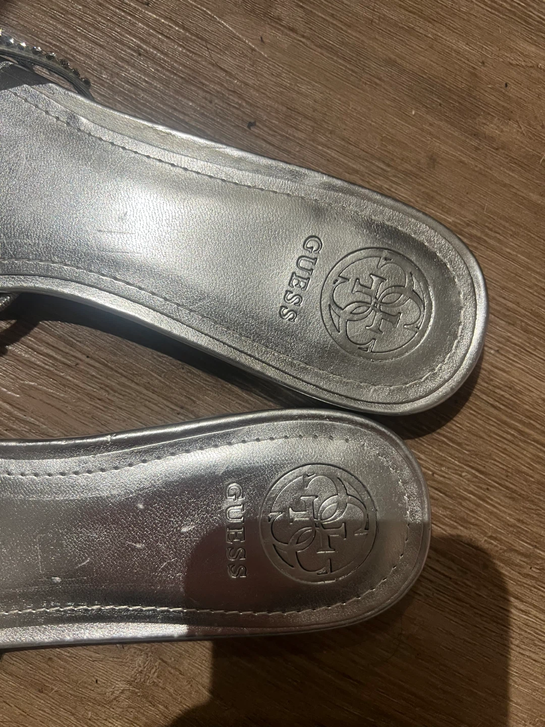 Guess Embellished Slide Sandals - photo 3