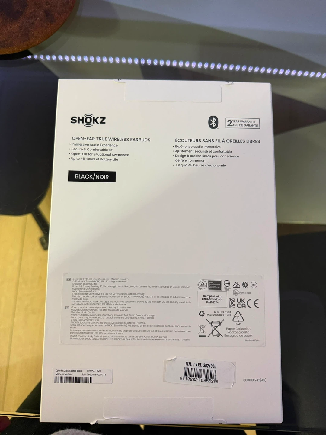 Shokz OpenFit 2 SE True Wireless Earbuds - Black - photo 2