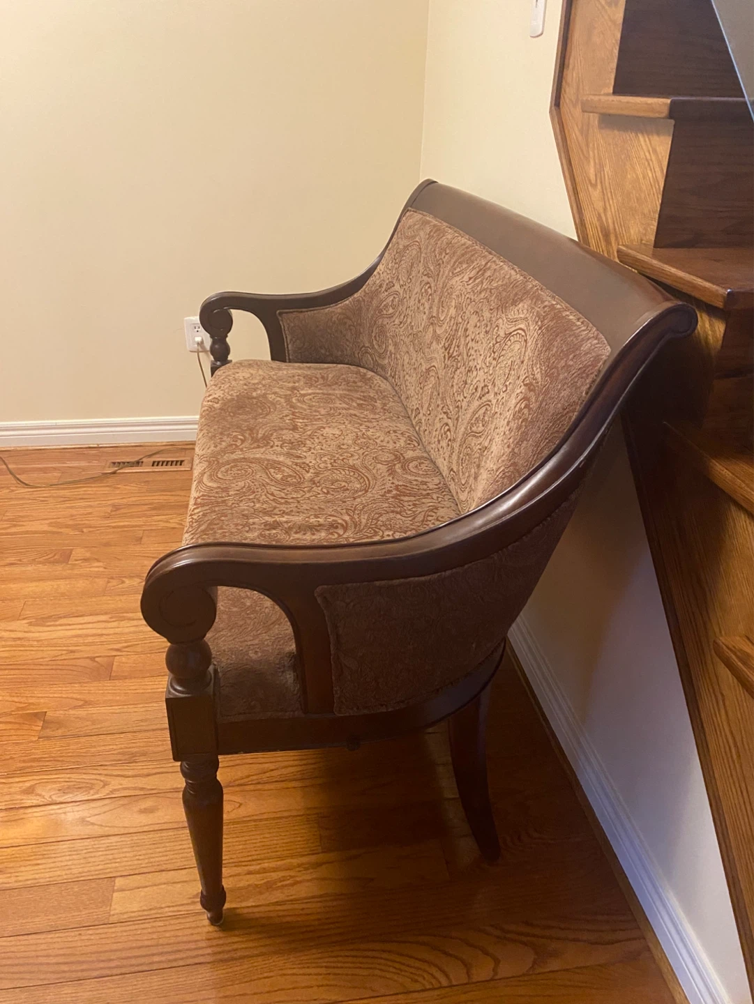 Bombay mahogany settee - photo 5