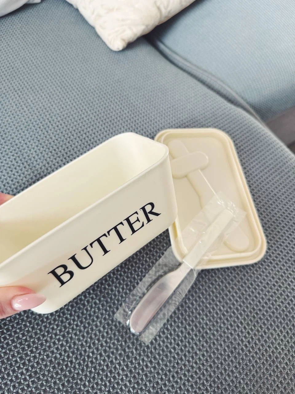 Butter Box with Lid & Spreader Knife - photo 2
