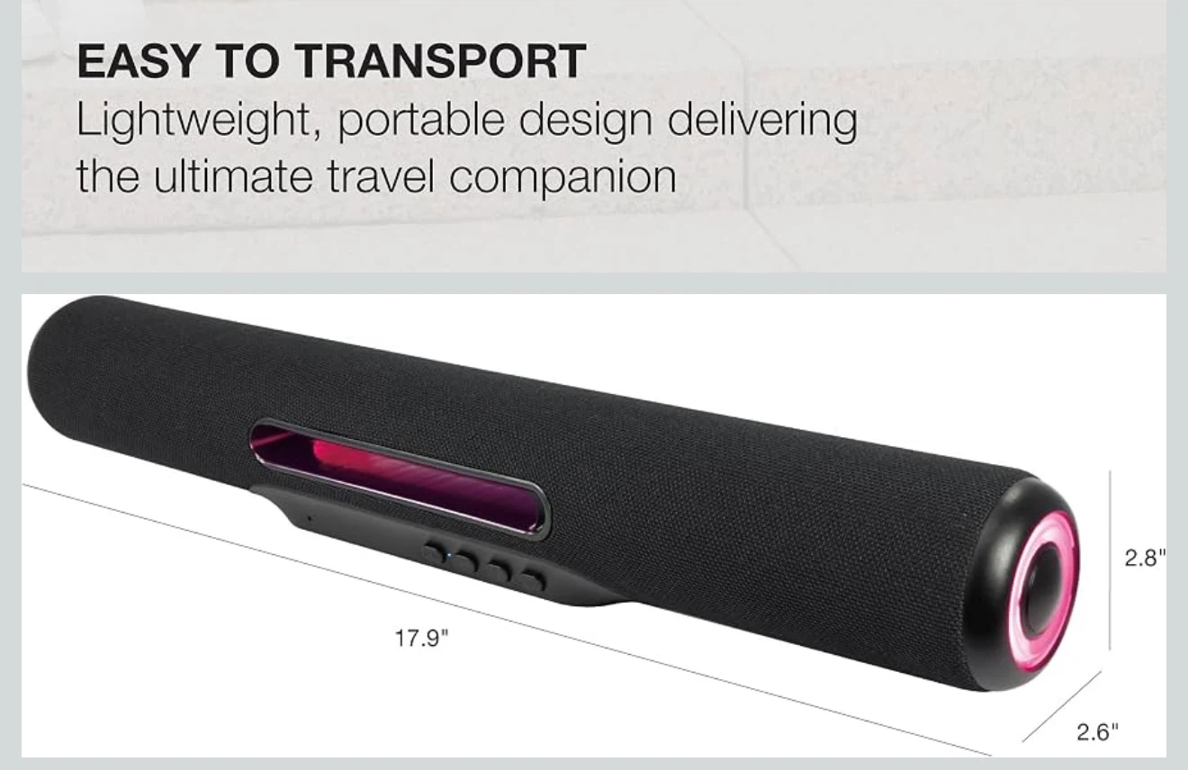 Wireless Multimedia Soundbar Speaker with LED Lights (Brand new) - photo 2