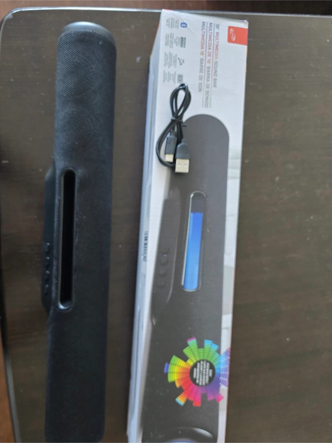 Wireless Multimedia Soundbar Speaker with LED Lights (Brand new) - photo 5