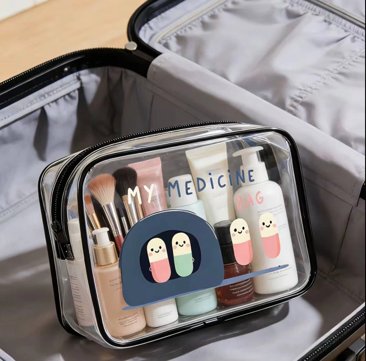 Clear Medicine & Travel Organizer Bag - photo 4