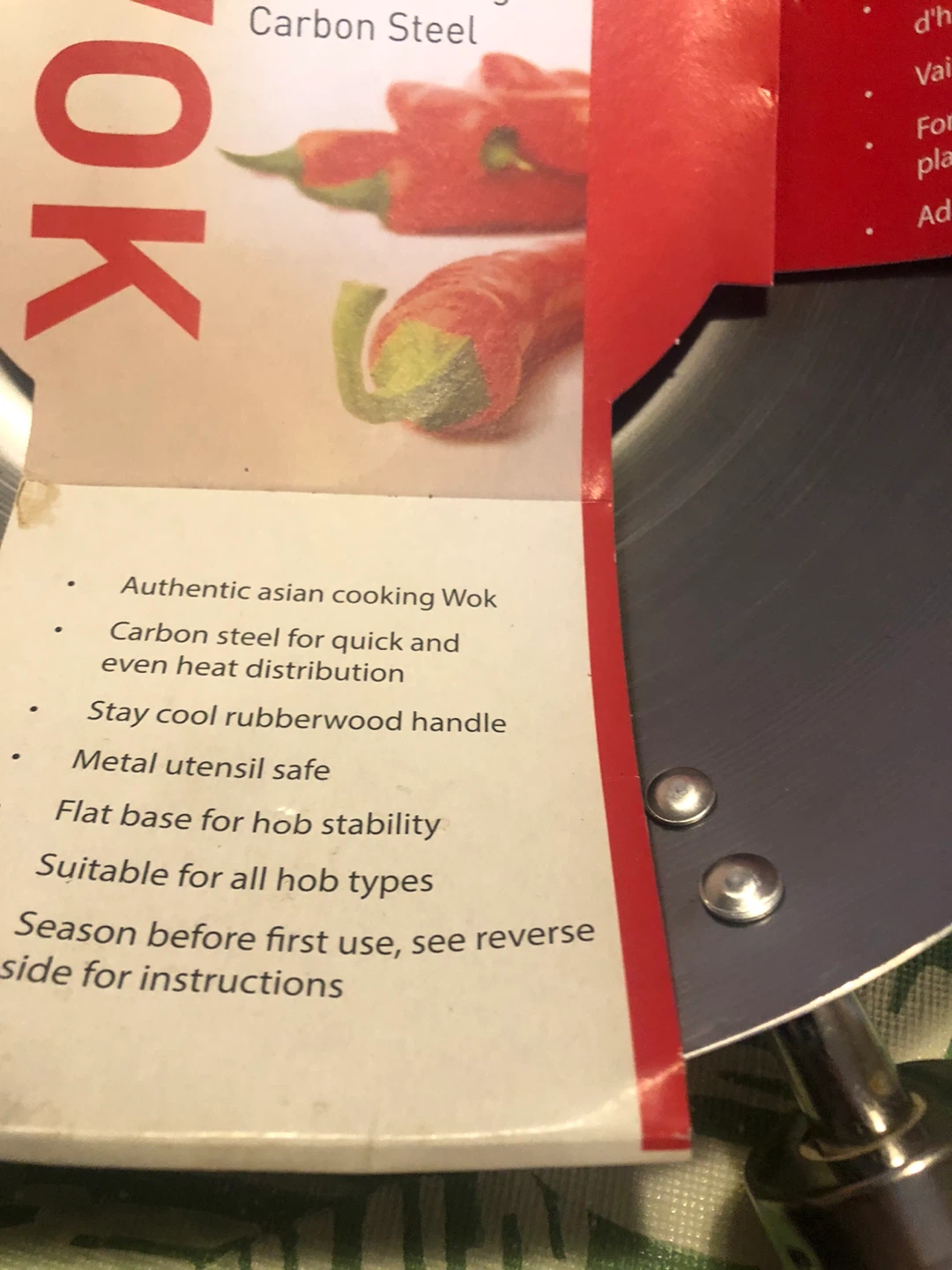 NEW Dexam 27cm Carbon Steel Wok - photo 5