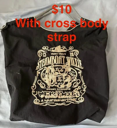Disney Steamboat Willie Mickey Mouse Tote Bag