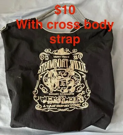 Disney Steamboat Willie Mickey Mouse Tote Bag