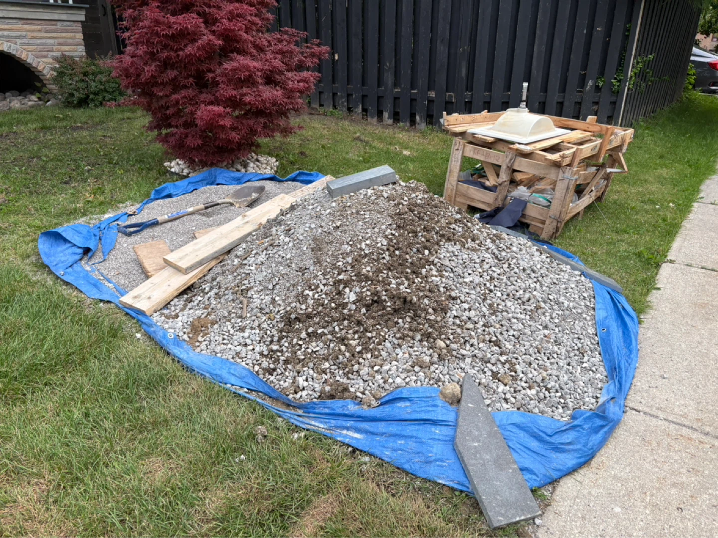 Gravel and soil mix - photo 2