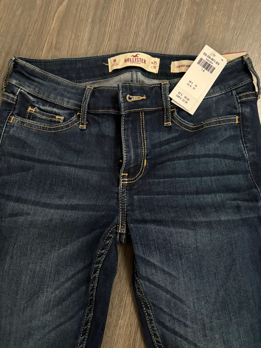 Hollister Low Rise Super Skinny Jeans Size 25W x 30L - photo 2