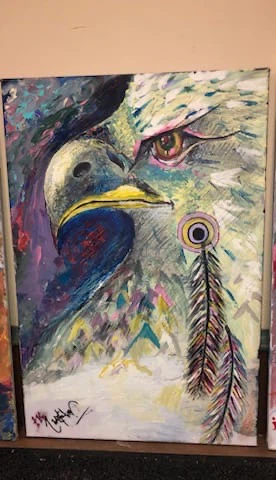 Abstract Eagle Painting