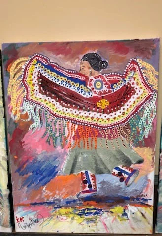 Acrylic Painting of a Dancer