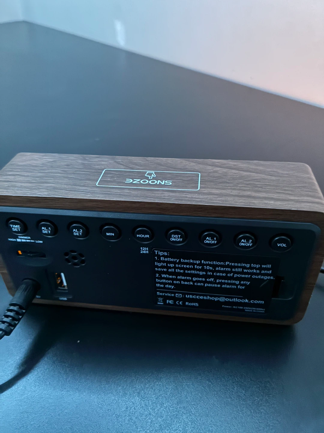 SZOONS Digital Alarm Clock - photo 2