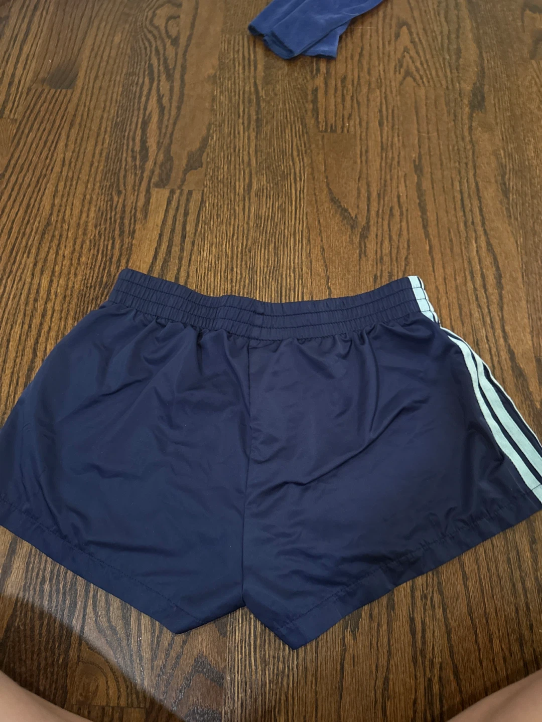 Edikted Navy Blue 3 stripes Athletic Shorts - photo 2
