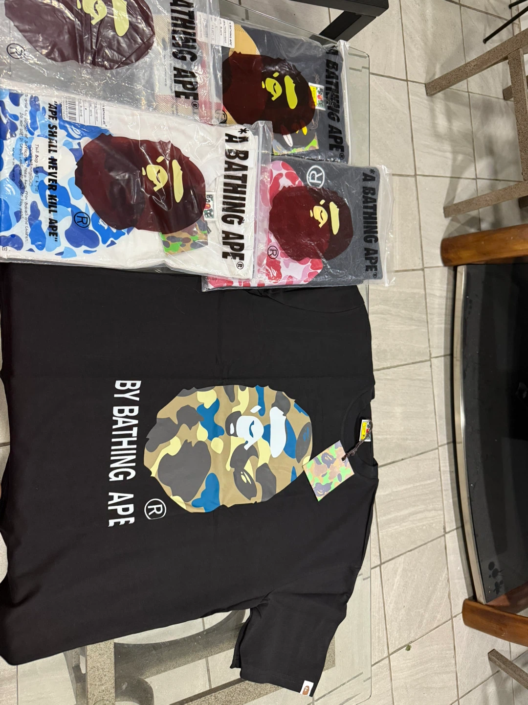 BAPE  T-Shirts all size  $45