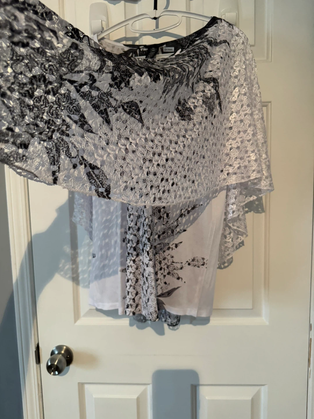 Brittany Black Women's Lace Floral Print Top - photo 3