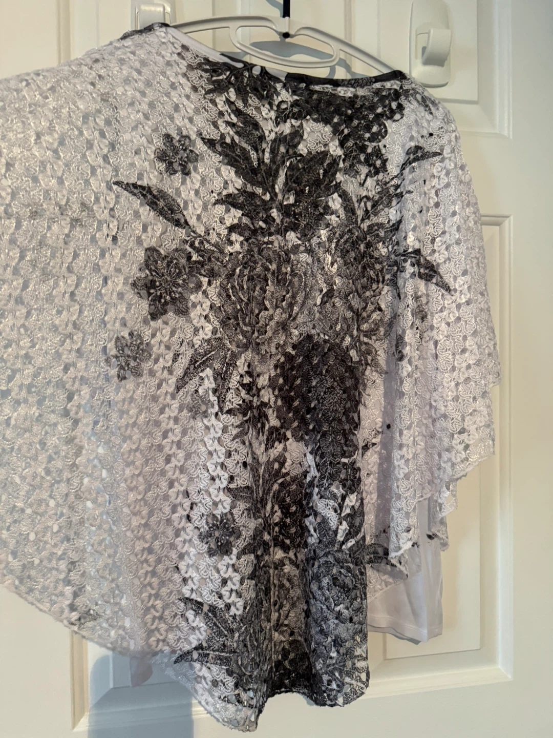 Brittany Black Women's Lace Floral Print Top - photo 5