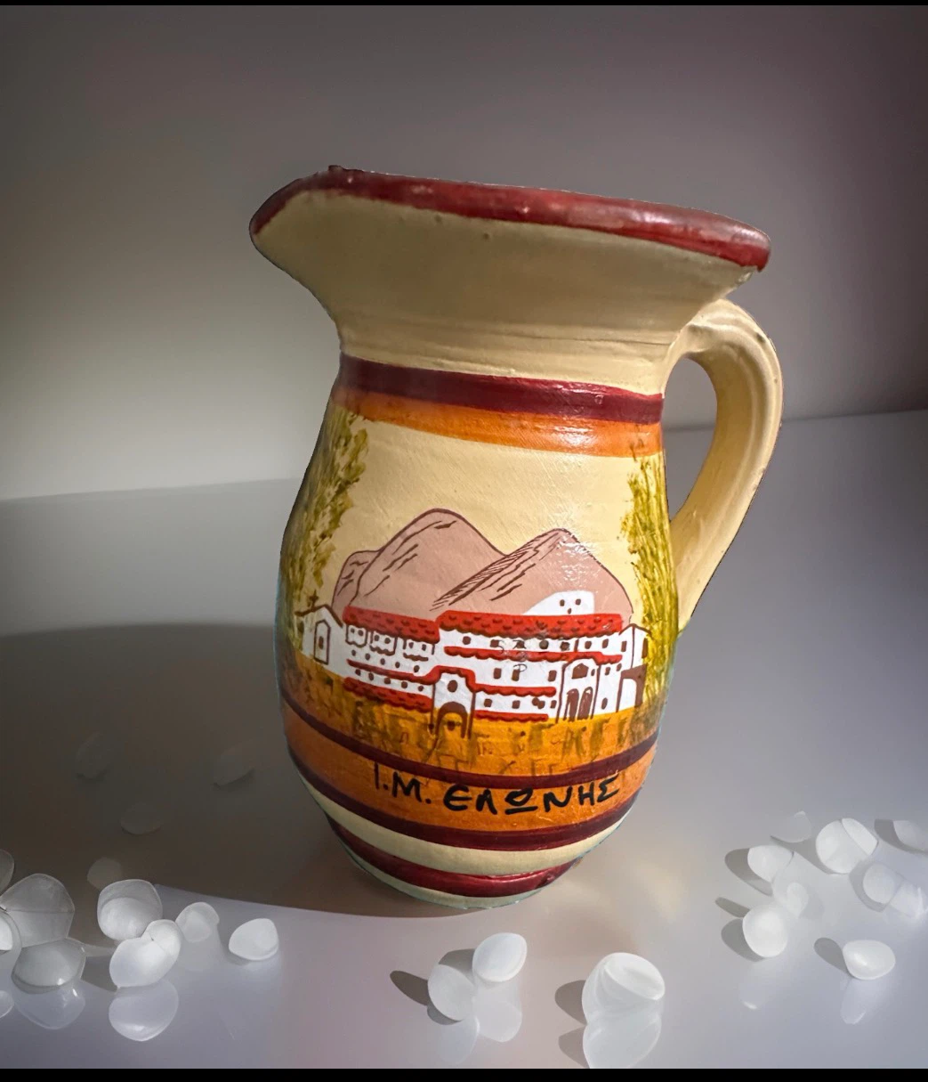 Handmade Greek Ceramic Pitcher