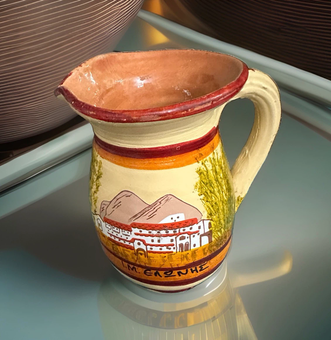 Handmade Greek Ceramic Pitcher - photo 3