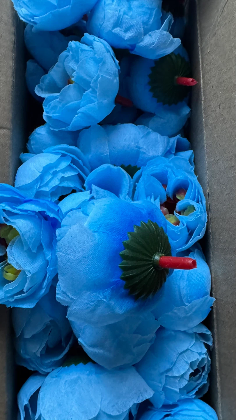 150 pieces Artificial Blue Peony Flowers - photo 3