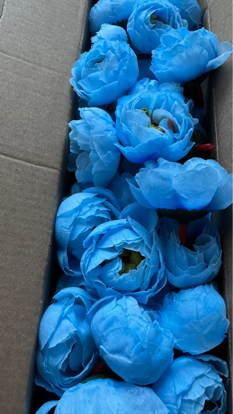 150 pieces Artificial Blue Peony Flowers - photo 2