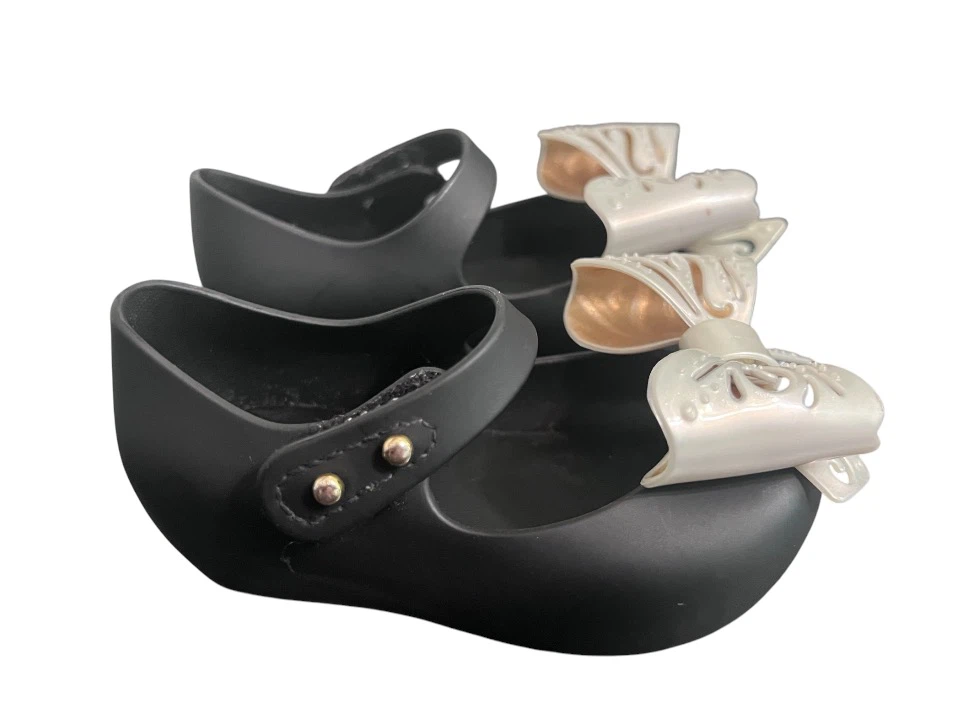 Mini Melissa Toddler Mary Jane Bow Shoes – Size 5– Like New