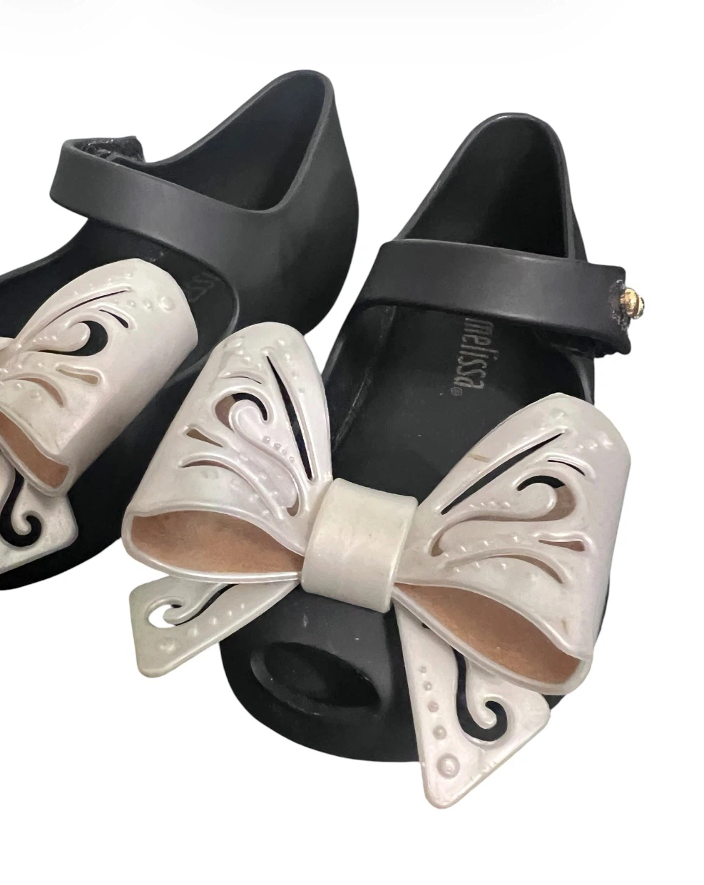 Mini Melissa Toddler Mary Jane Bow Shoes – Size 5– Like New - photo 3