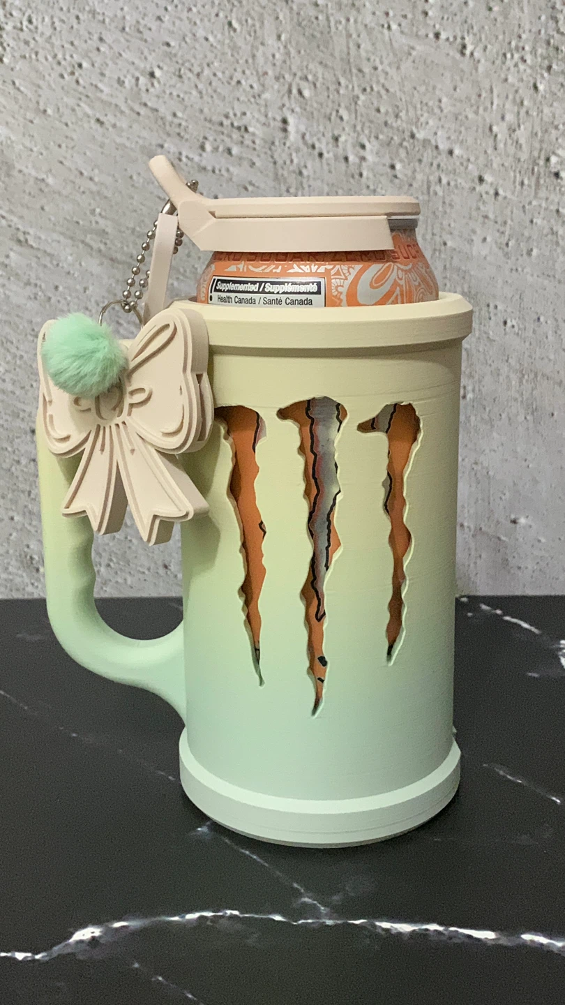 Monster Energy Can Mug Holder with Charm
