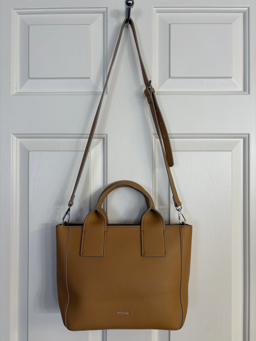 Prüne Liz Leather Tote Bag with Shoulder Strap