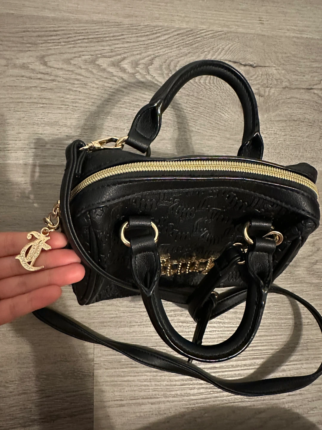 Juicy Couture Semi Charmed Black Satchel Bag - photo 4