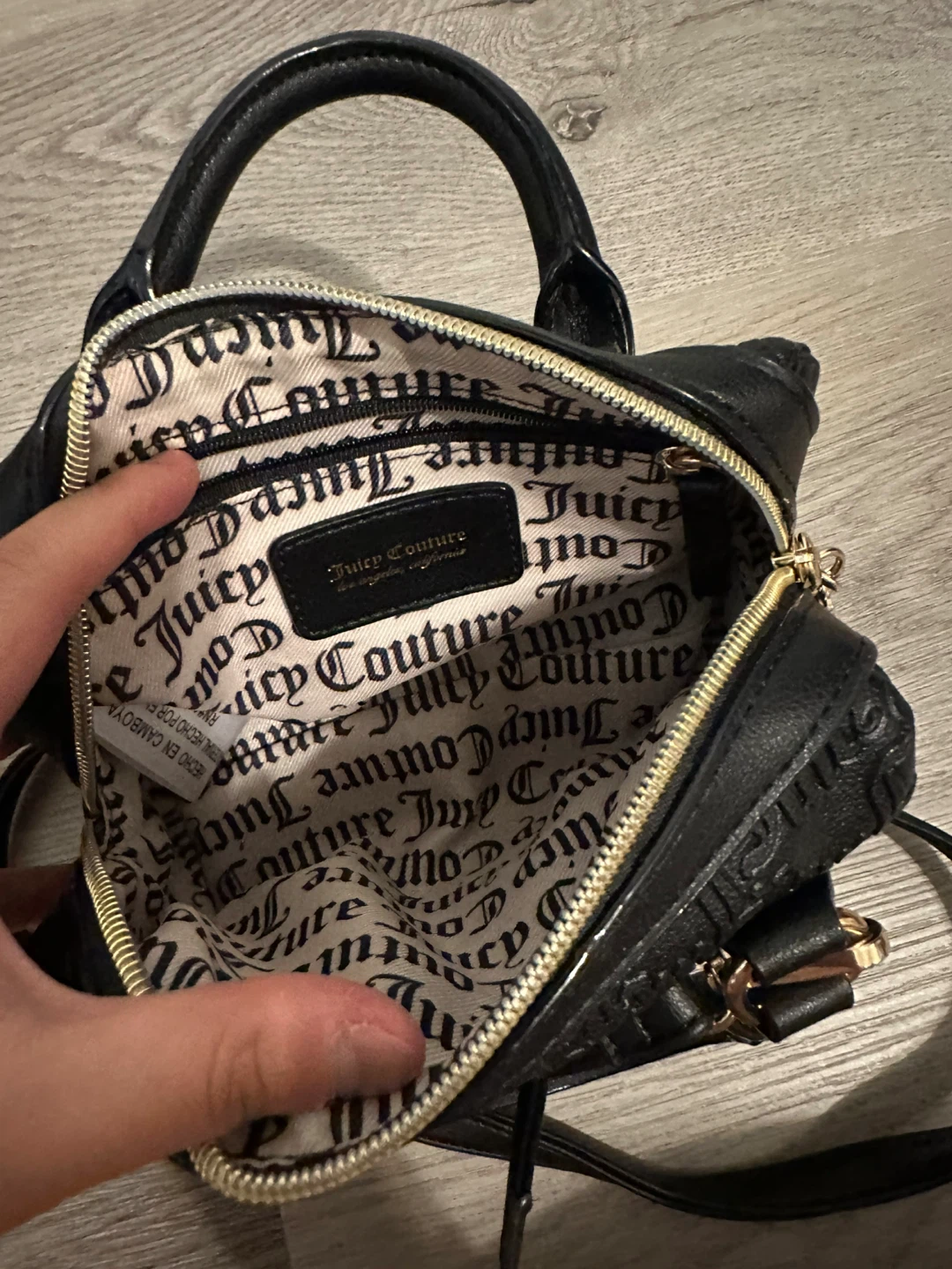 Juicy Couture Semi Charmed Black Satchel Bag - photo 5