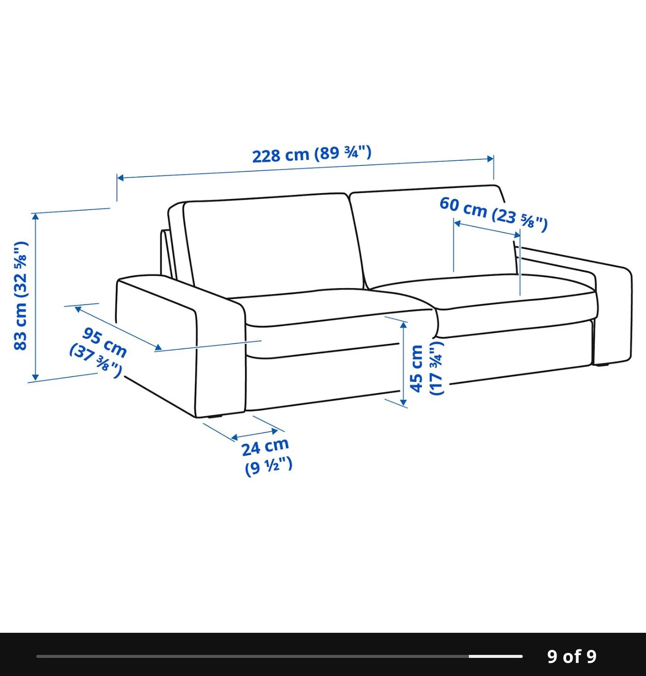 IKEA KIVIK Sofa - photo 2