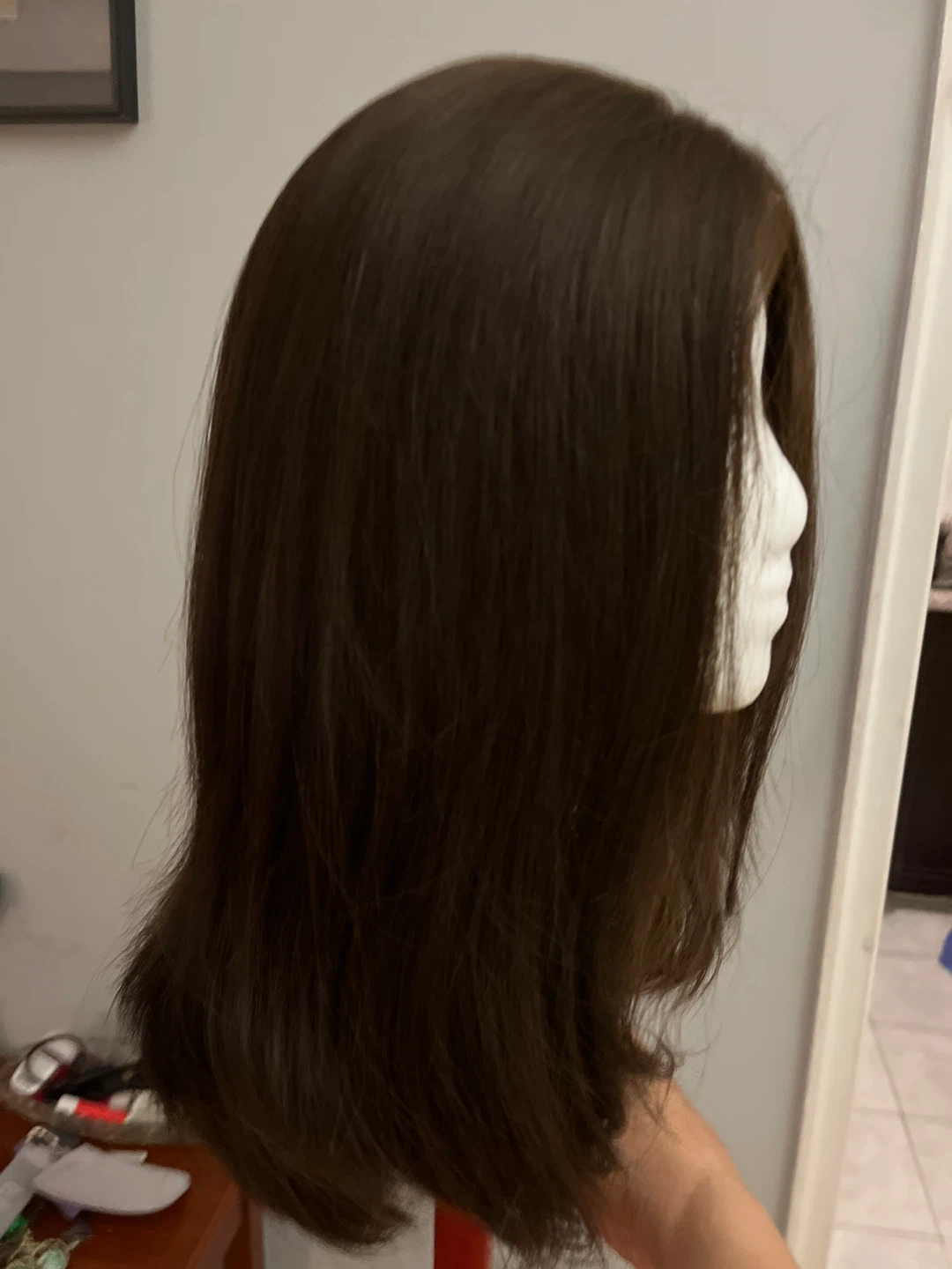 Dark Brown Wig 100% human hair - photo 2