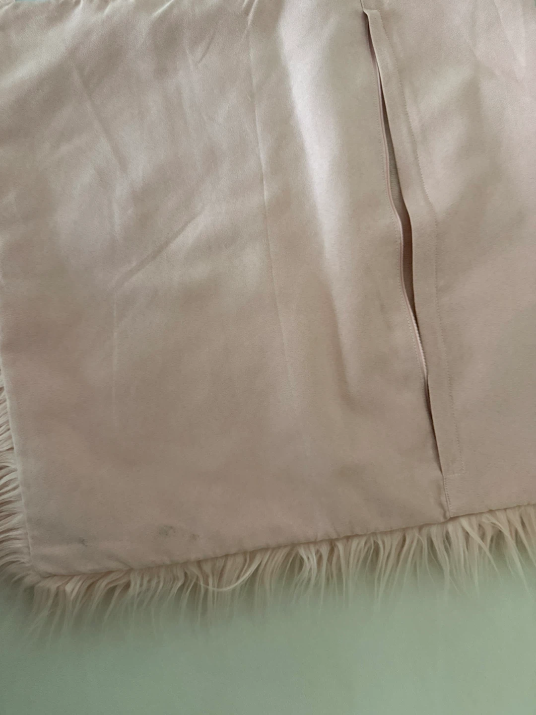 Ashle Home Deco Pink Faux Fur Throw Pillow Cover - photo 3