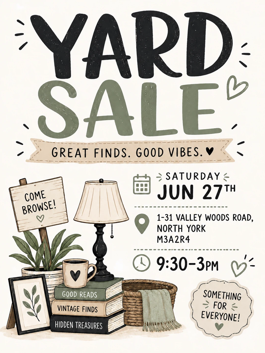 Yard Sale - Great Finds, Good Vibes!